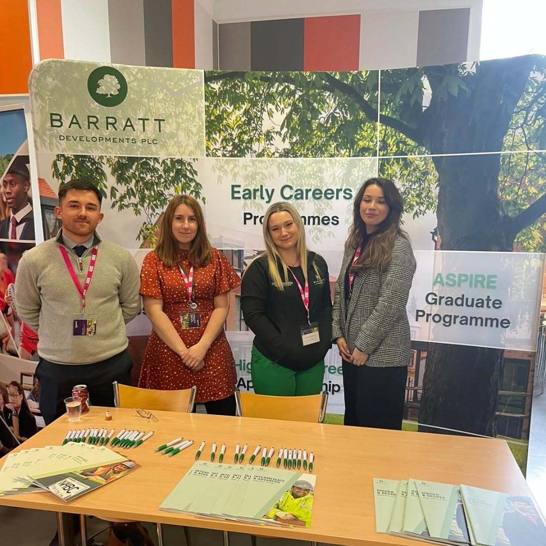 Barratts Career Fair stall