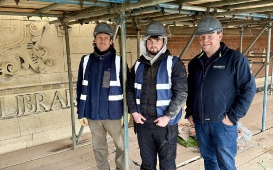 Moulton College students get hands on work experience through roof replacement project
