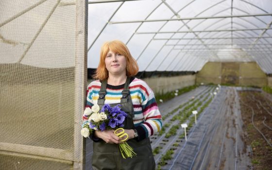 Moulton College Floristry student blooms on local flower farm