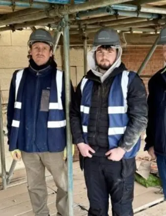 Moulton College students get hands on work experience through roof replacement project