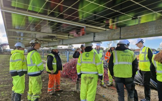 Permanent Secretary for Department for Work & Pensions visits Solar Park to find out more about successful job training programme