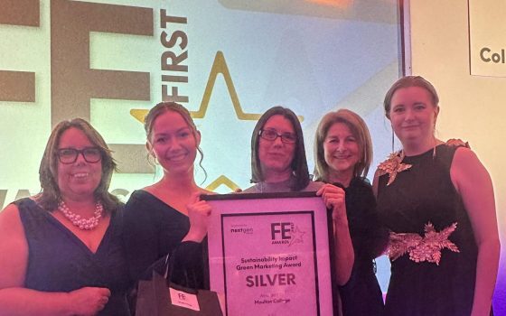 Moulton College marketing team win award for sustainable marketing