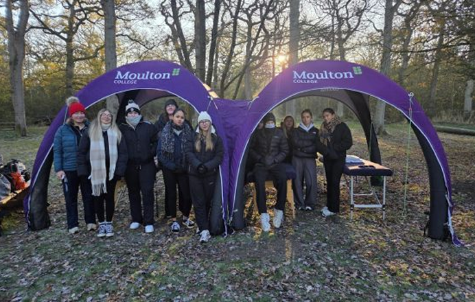 Moulton College Sports Massage Therapy students support athletes at the Dormouse Challenge