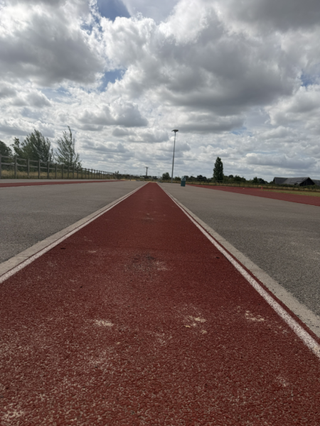 Long jump run track